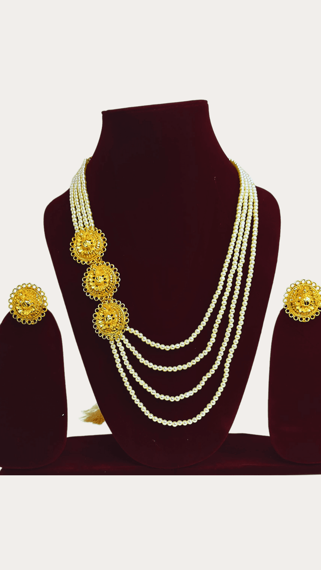 Moti Gold Plated Necklace