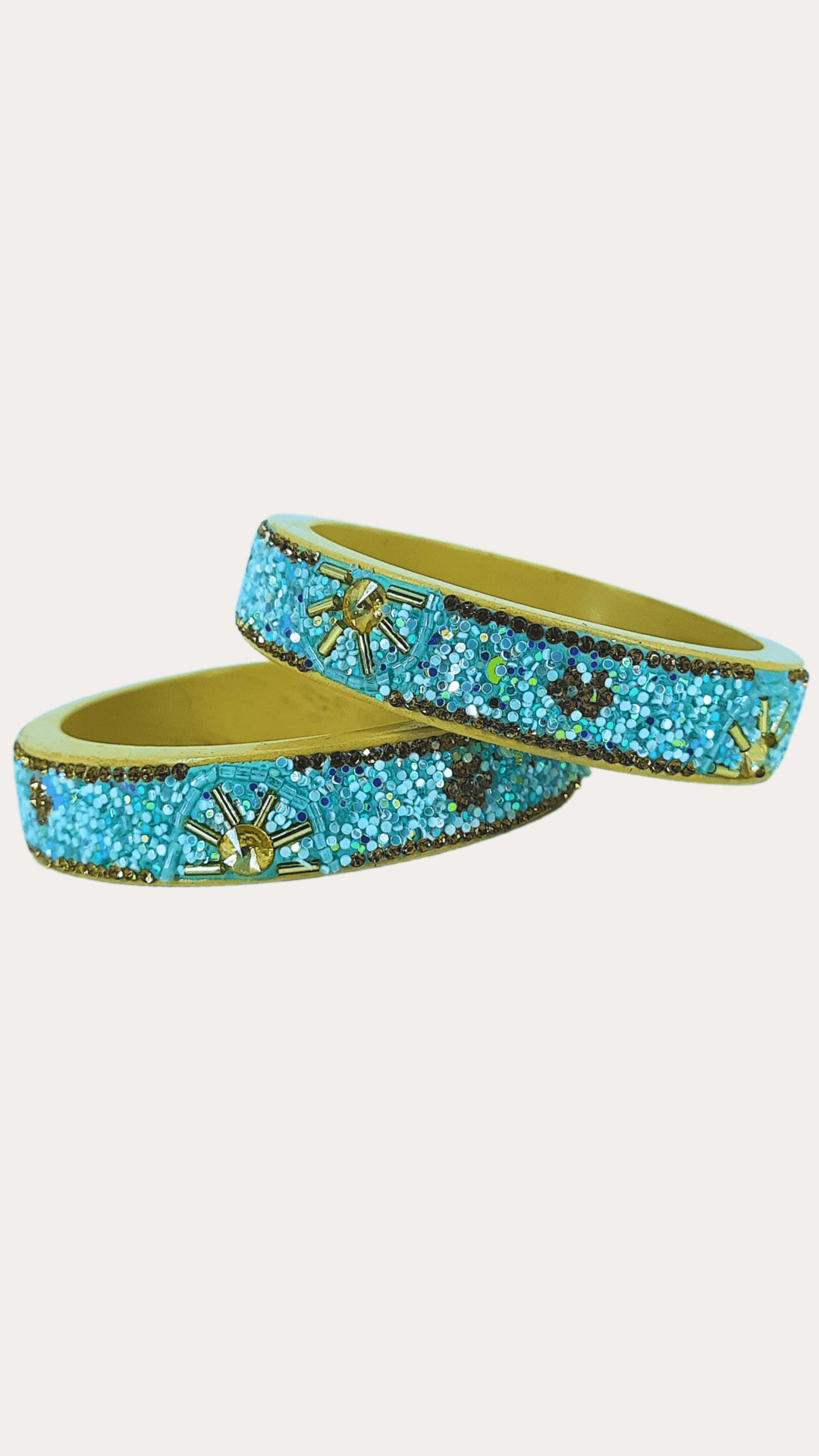 Rajasthani Handmade Jaipuri Lakh Flowers Design Bangle Kada Chudi Lac Bangles 2.4