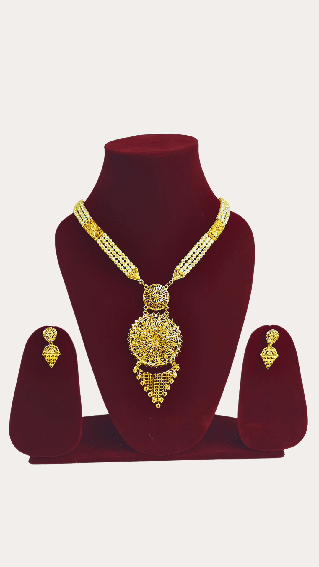 Moti Gold Plated Necklace