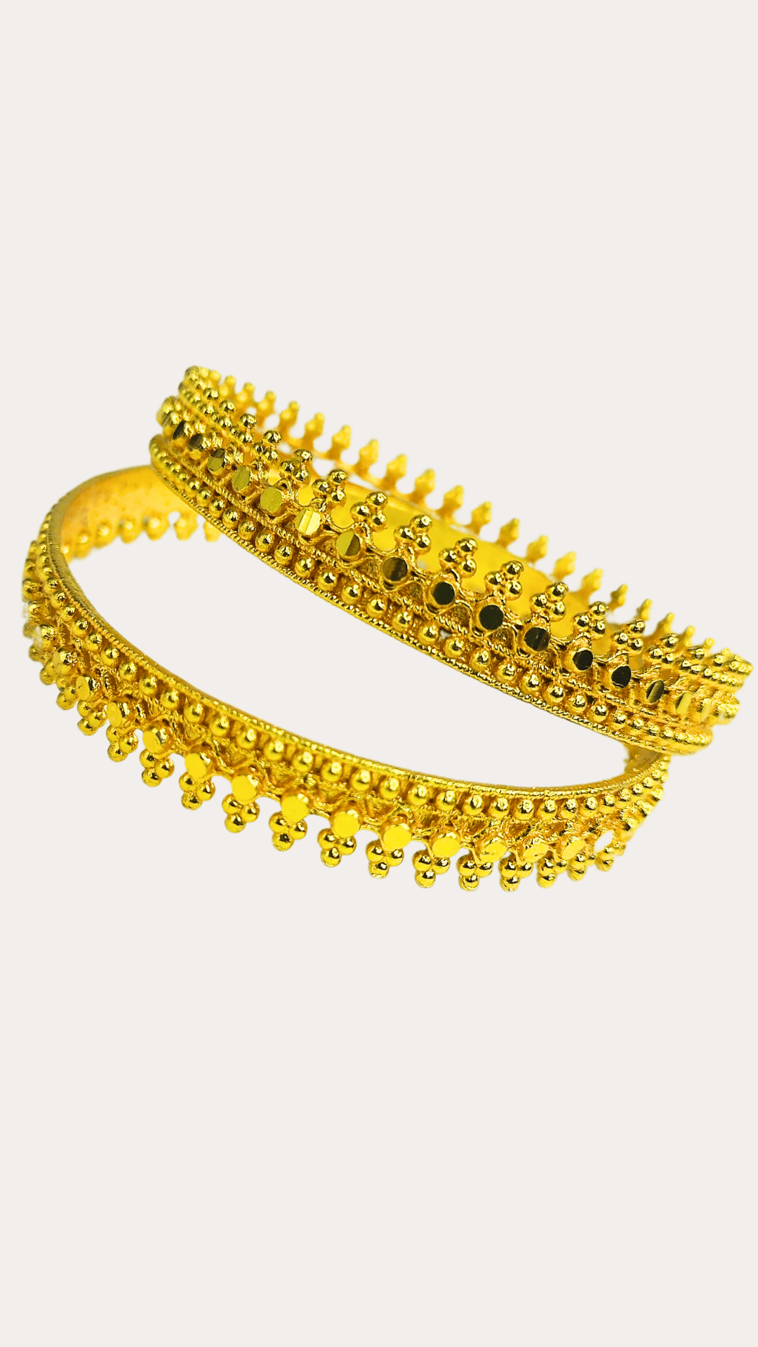 Gold-Plated Woven Bangle Set 2.4