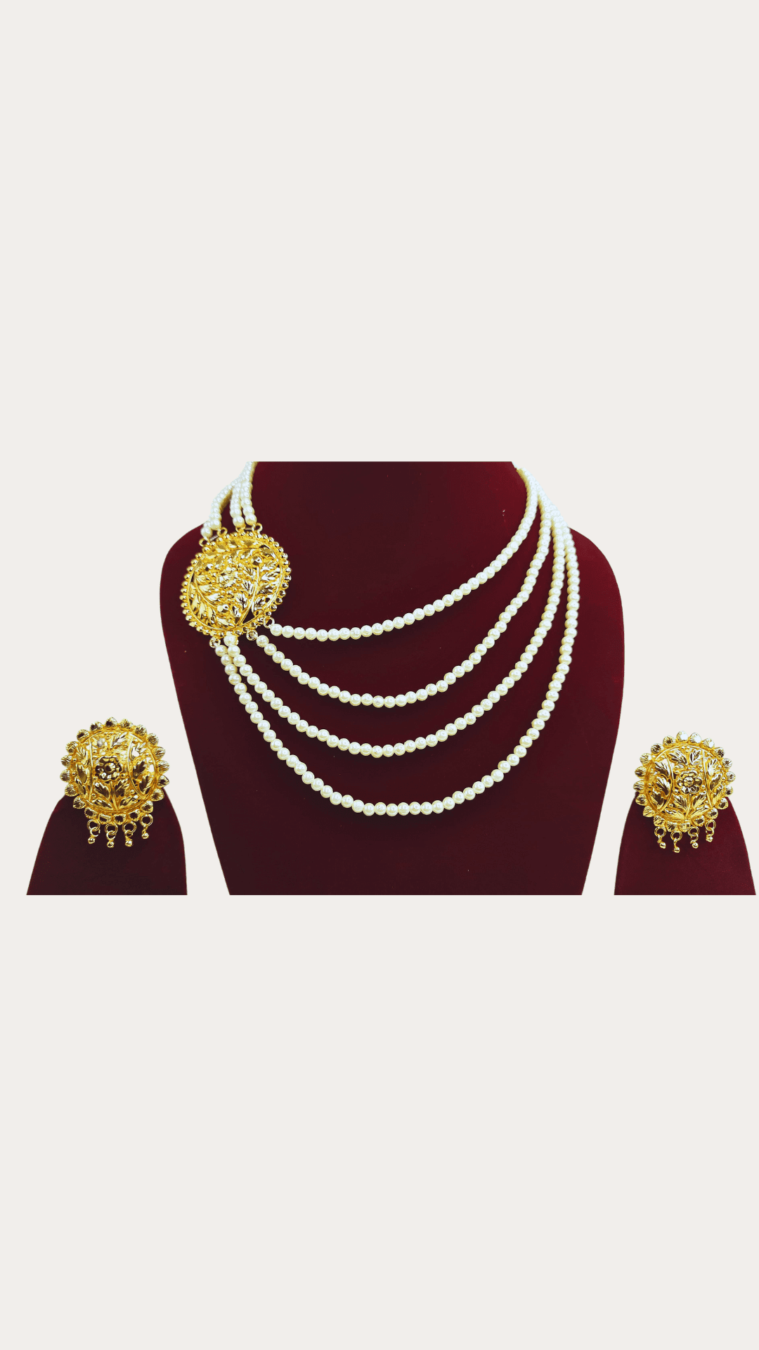 Moti Gold Plated Necklace