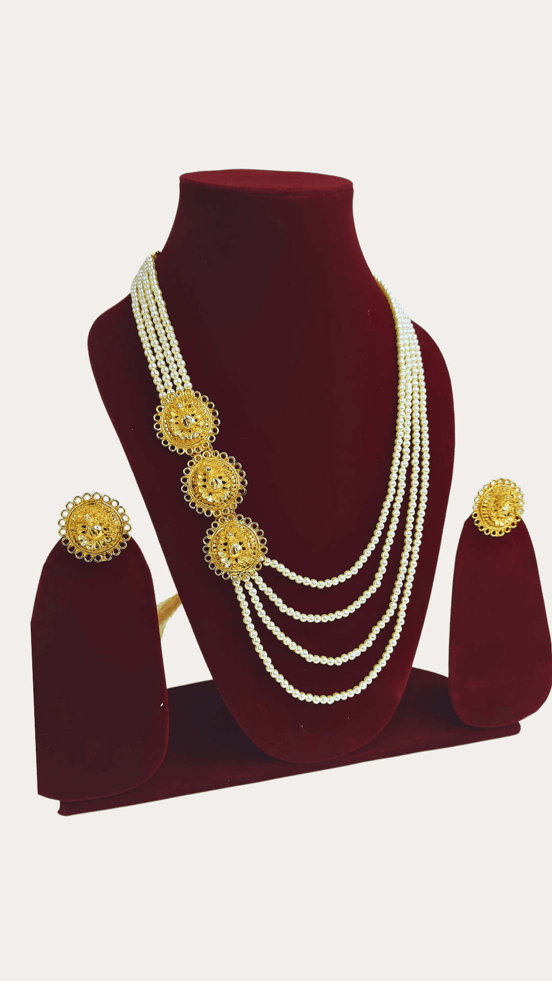 Moti Gold Plated Necklace