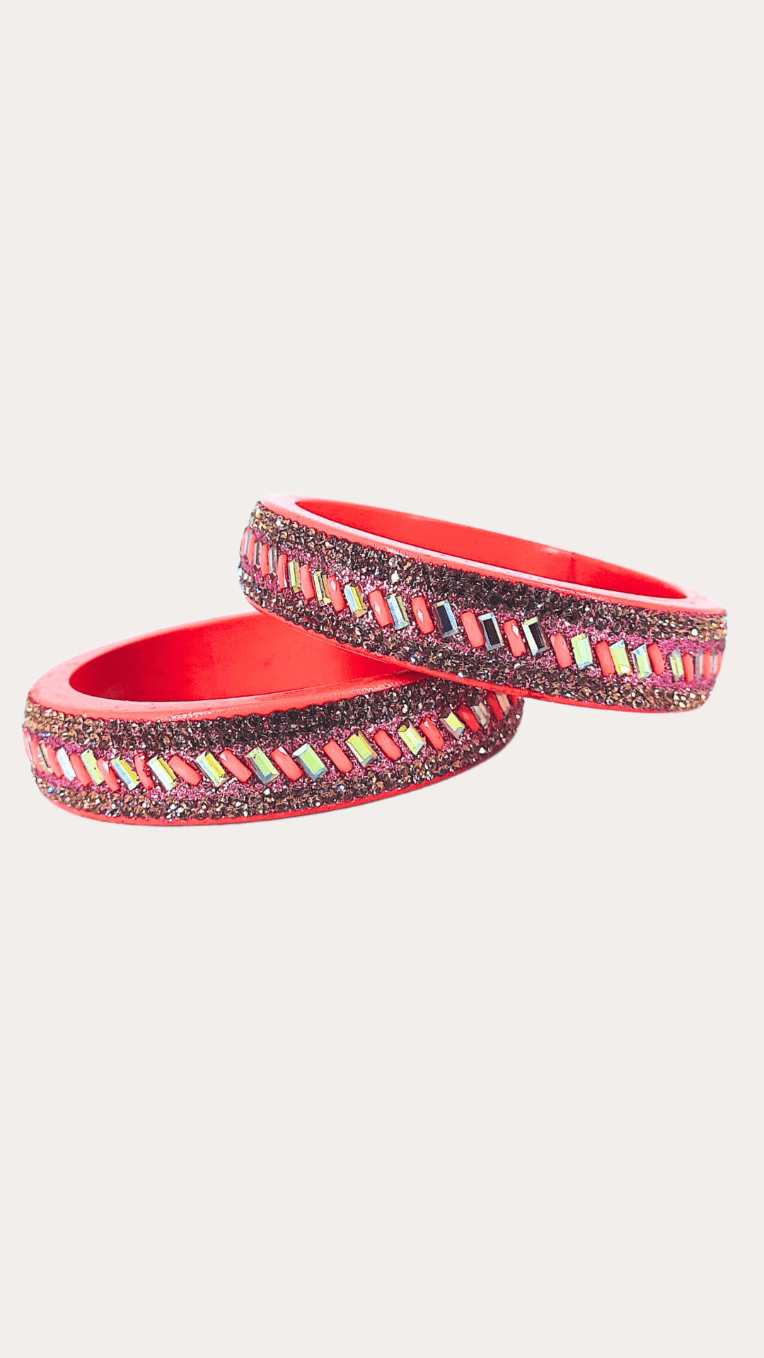 Set of 2 Traditional Rajasthani Handmade Jaipuri Lakh Bangle 2.4