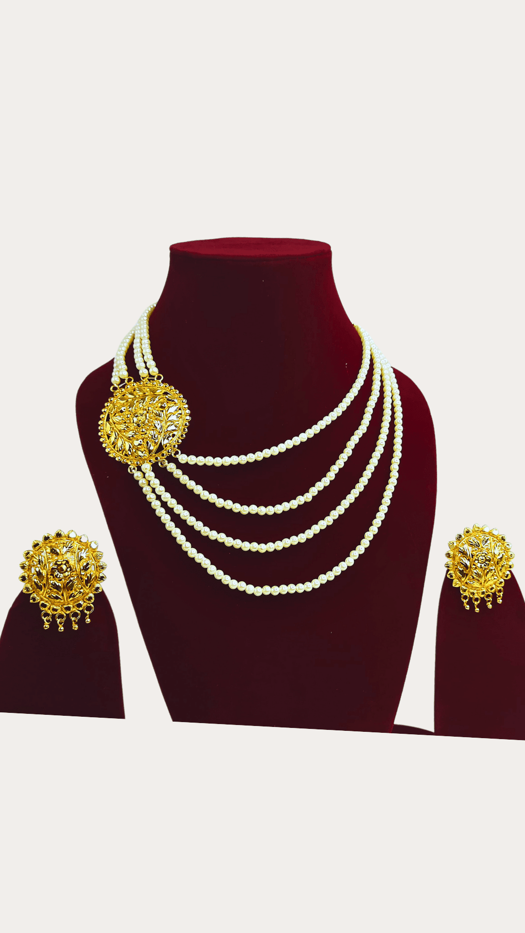 Moti Gold Plated Necklace