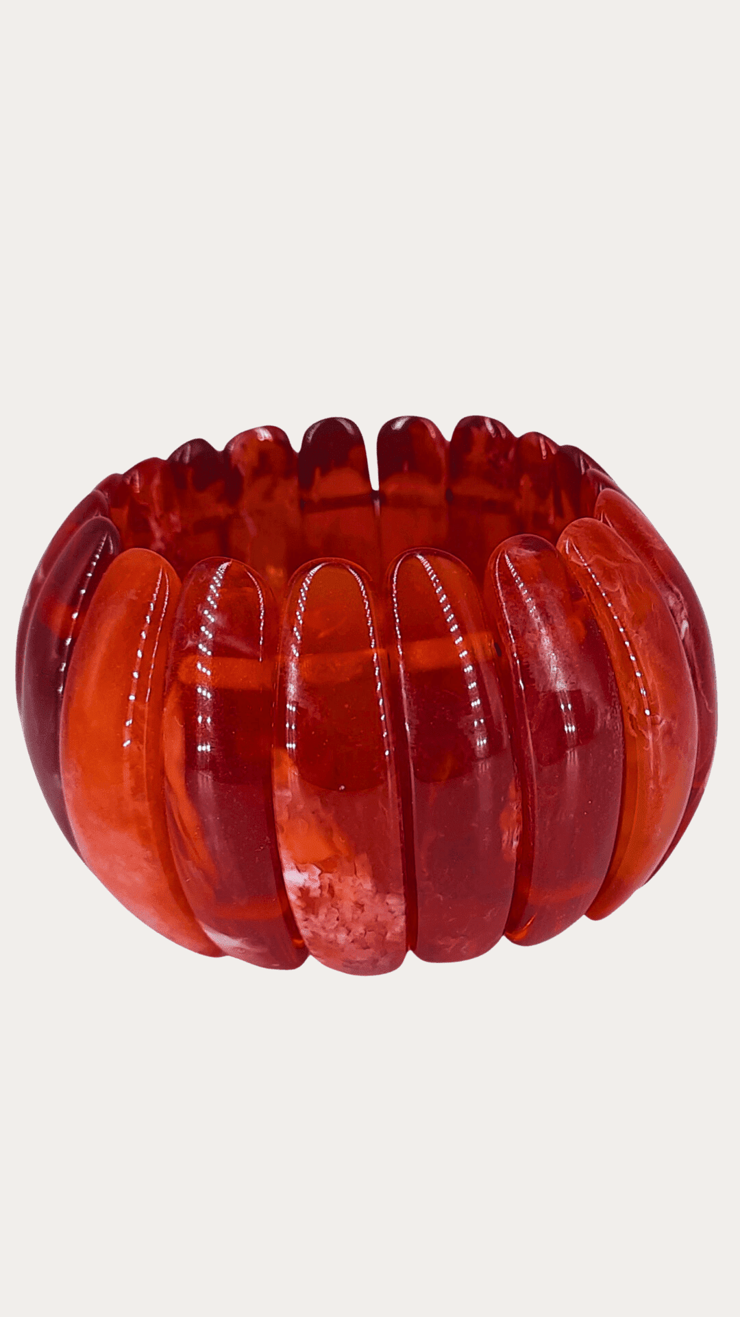 Red Plastic Beads Bracelet For GirlsBracelet