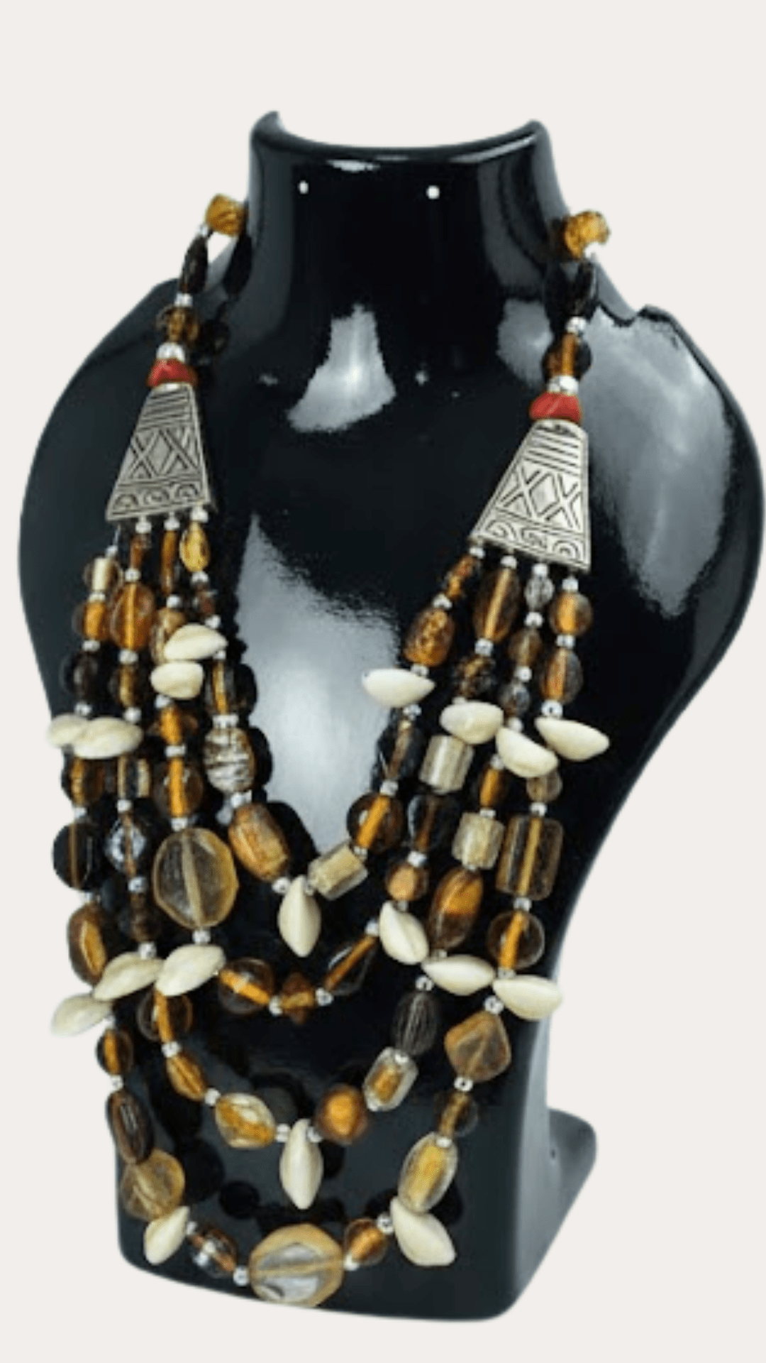 Multilayered Beads Stone Necklace