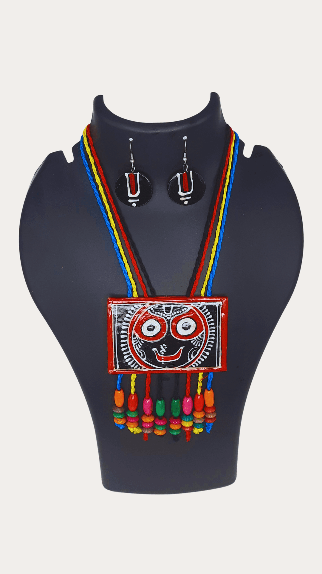 Clay Hand Paint Necklace