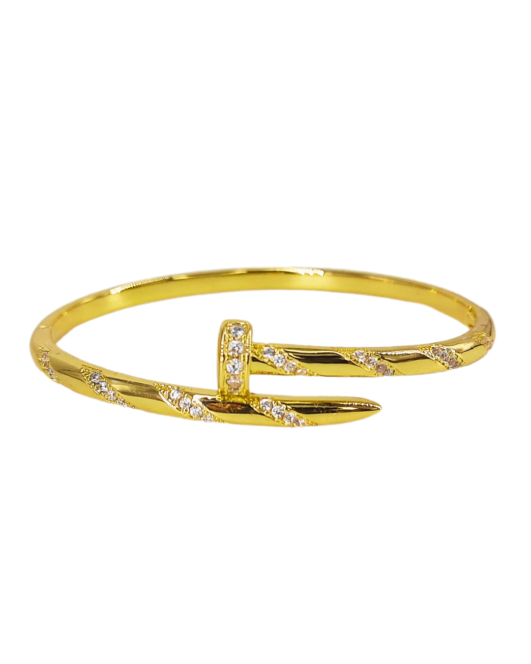 Anti Tarnish Studded Cuff Nail Bracelet For Women and Girls, Stylish Kada Bracelet