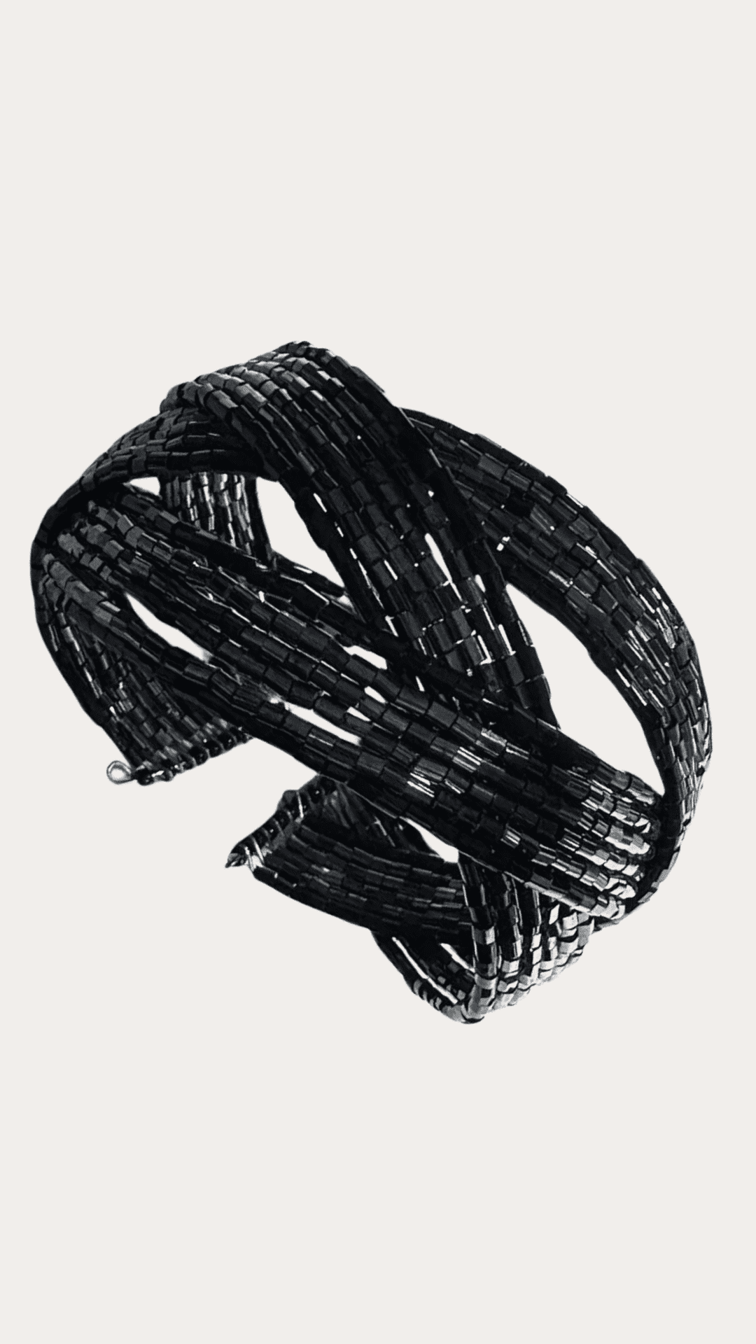 Allure Tiny Black Beads Adjustable Bracelet