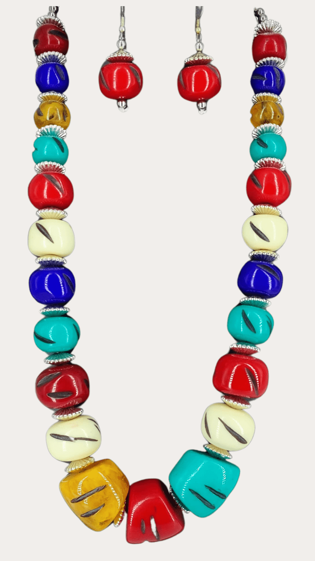 Multi Colour Beads Necklace