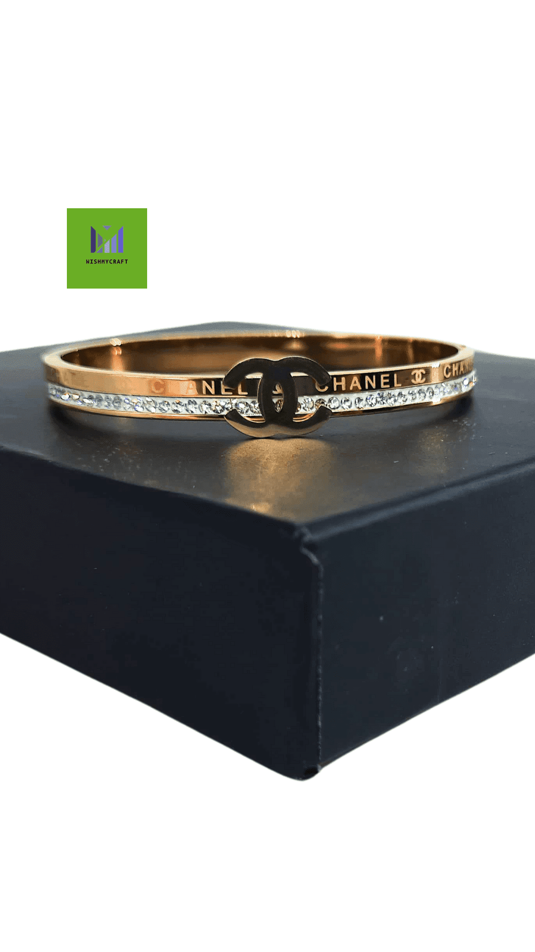 Copper Gold Stainless Steel Anti Tarnish Kada, Size: Free Size