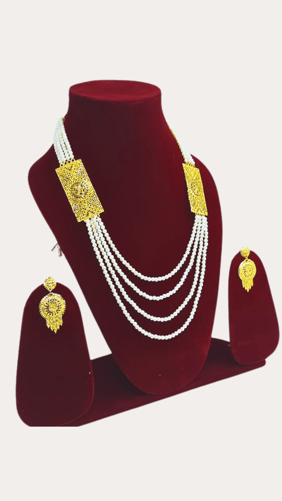 Moti Gold Plated Necklace