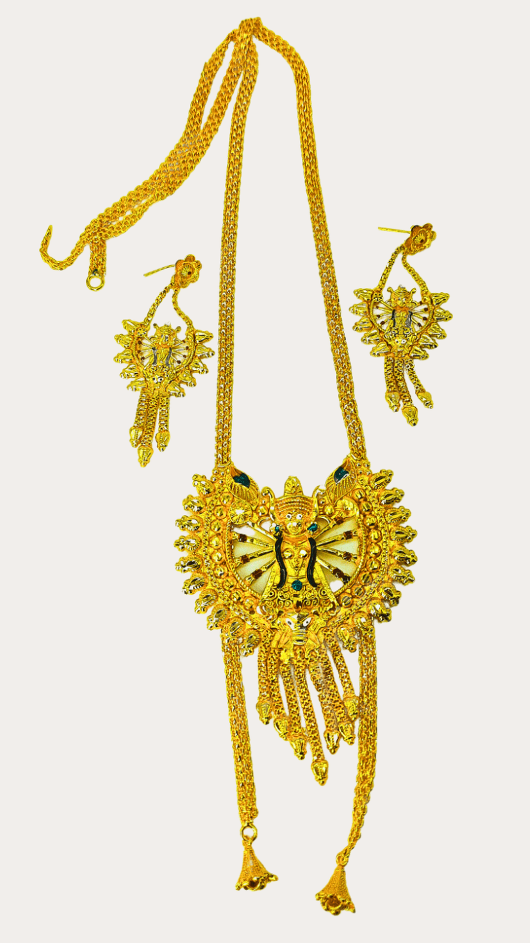 Gold Plated Durga Tie Chain