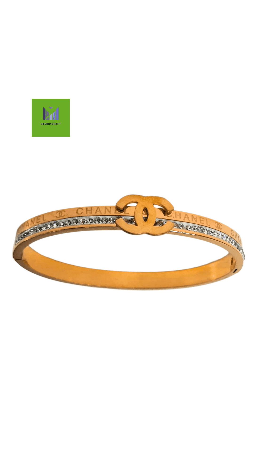 Copper Gold Stainless Steel Anti Tarnish Kada, Size: Free Size