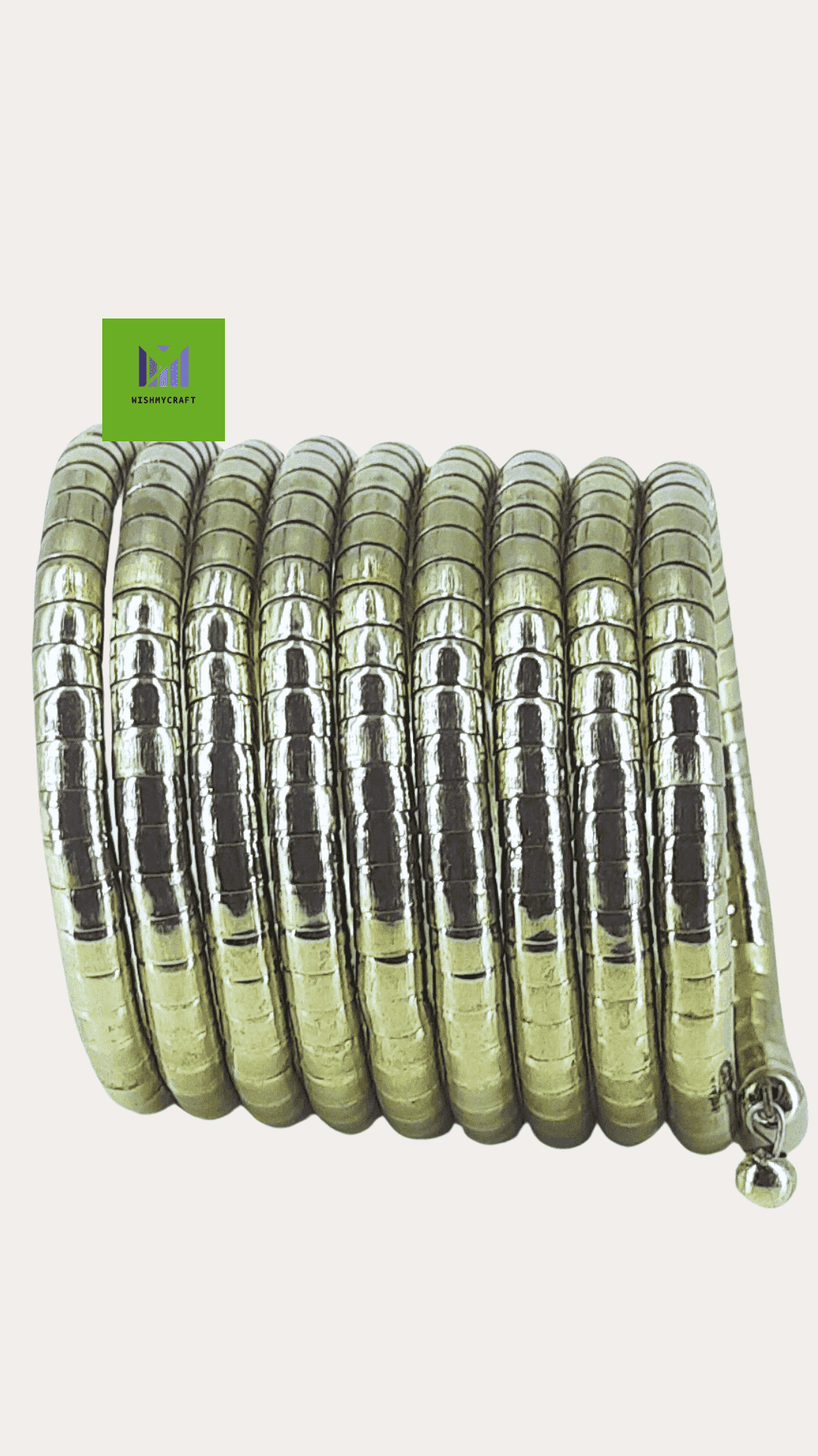 Oxidize Silver Colour Spiral Adjustable Bracelet