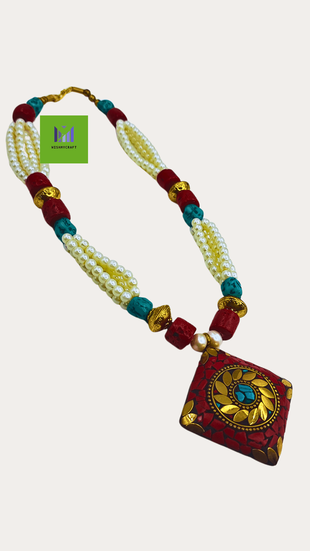 Tibetian Pearl Beads Necklace For Woman