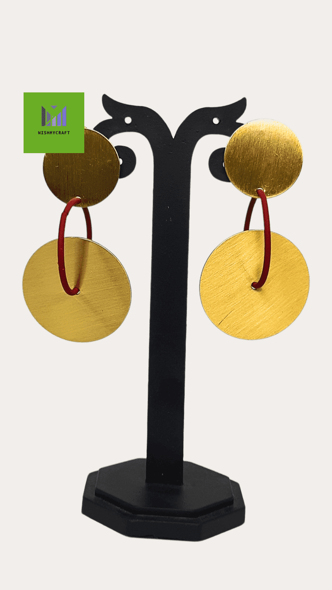 Bell Drop Golden Metalic Stylish Earrings