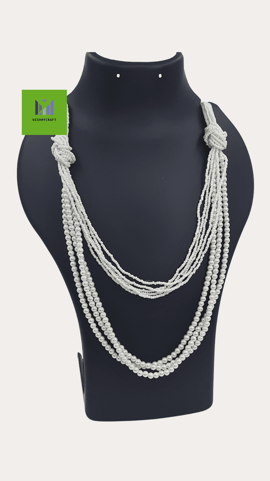Long Knot Pearl Necklace