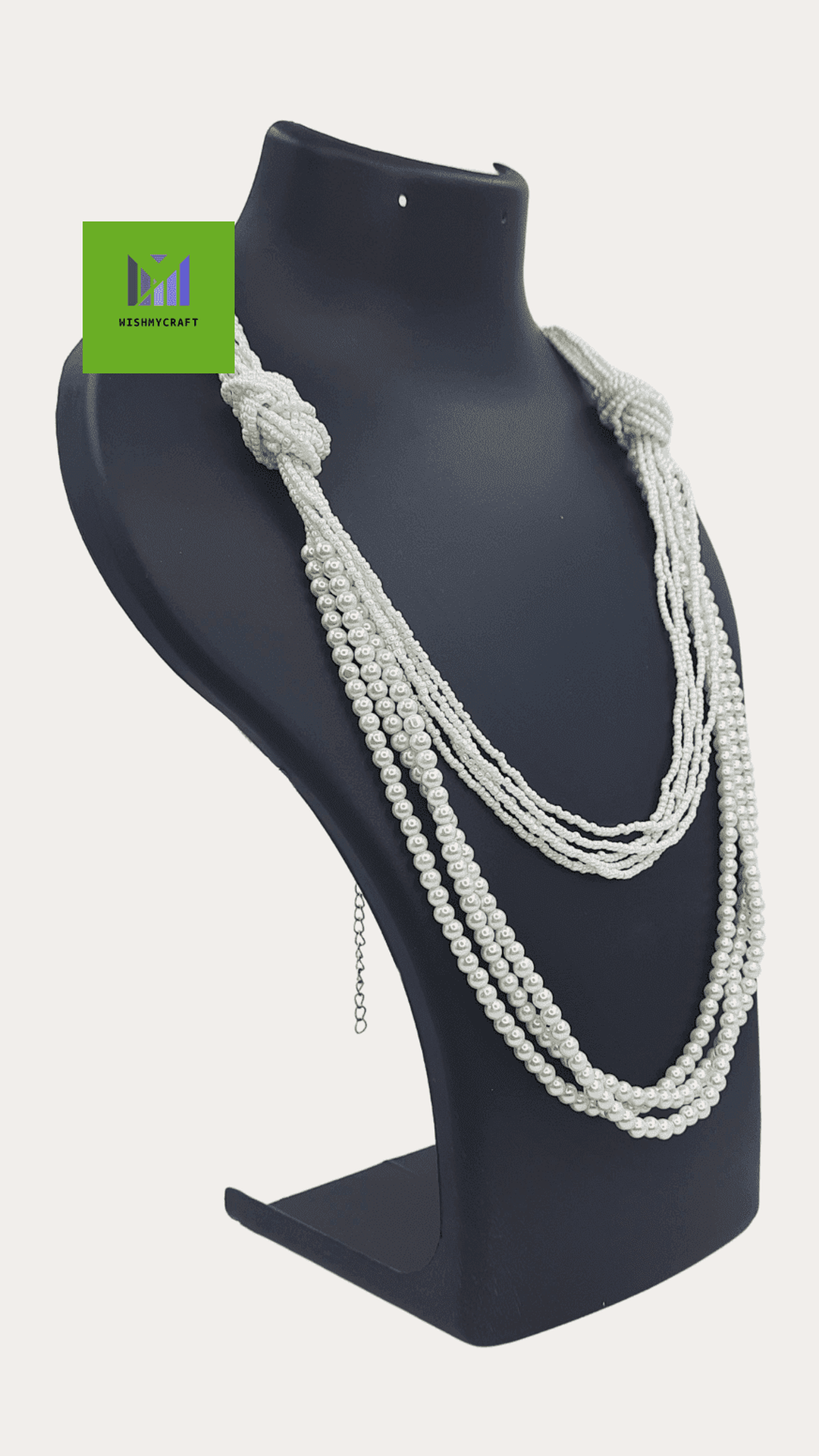Long Knot Pearl Necklace