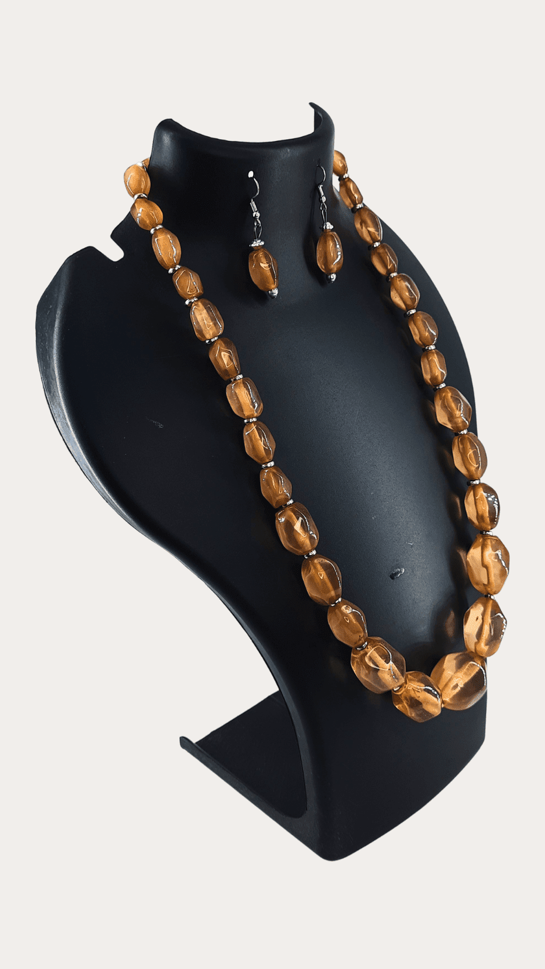 Chunky Necklace,Multi Strand Beads Necklace,