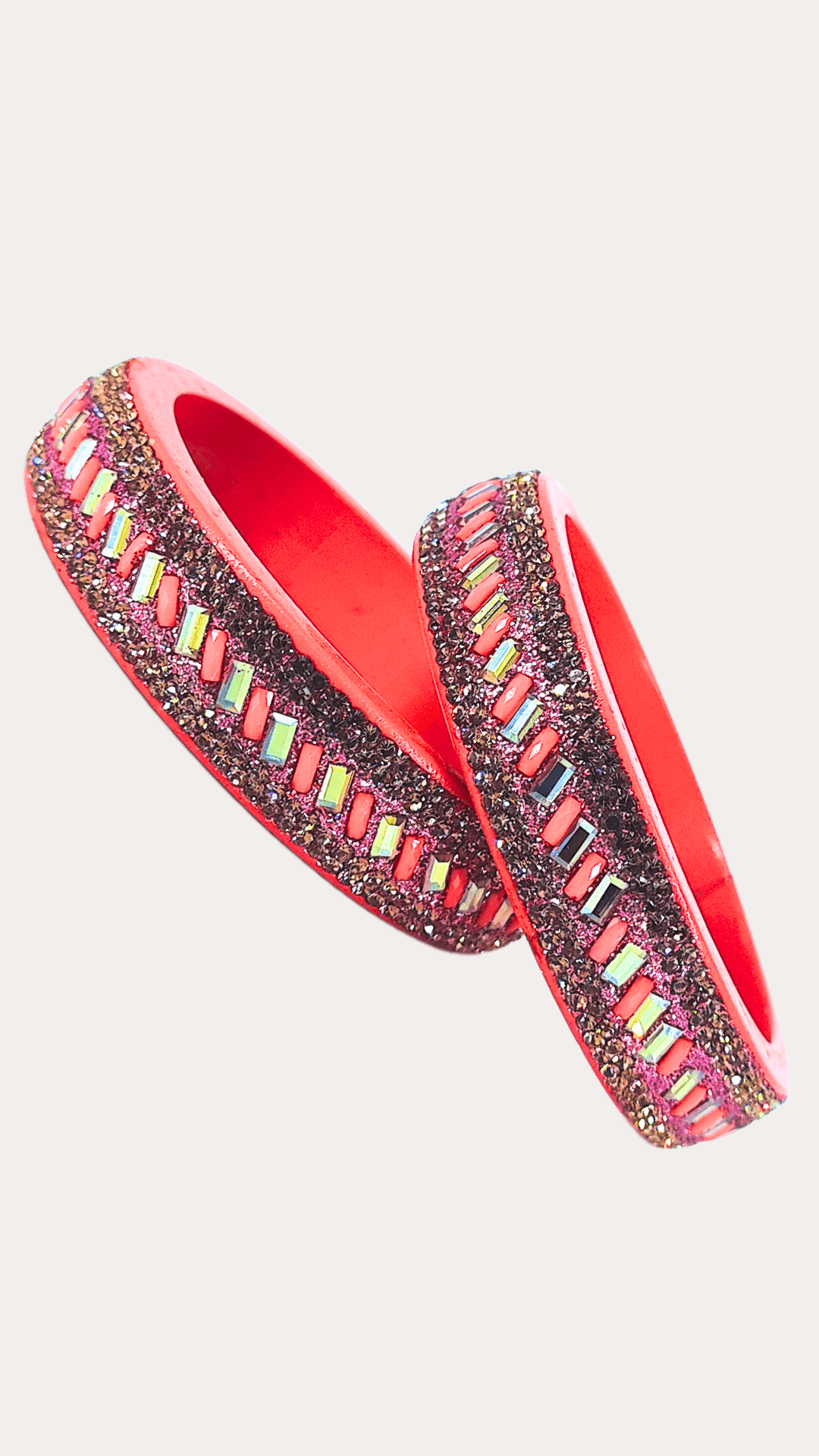 Set of 2 Traditional Rajasthani Handmade Jaipuri Lakh Bangle 2.4