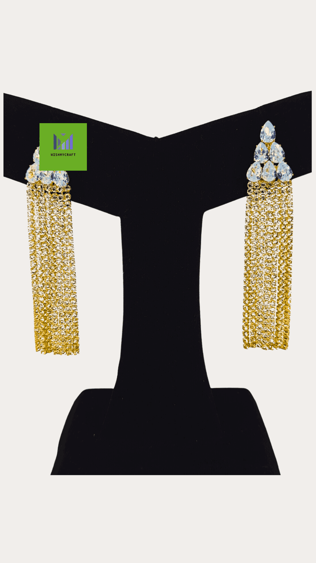 Stone Stud Western Gold Plated Stylish Earring