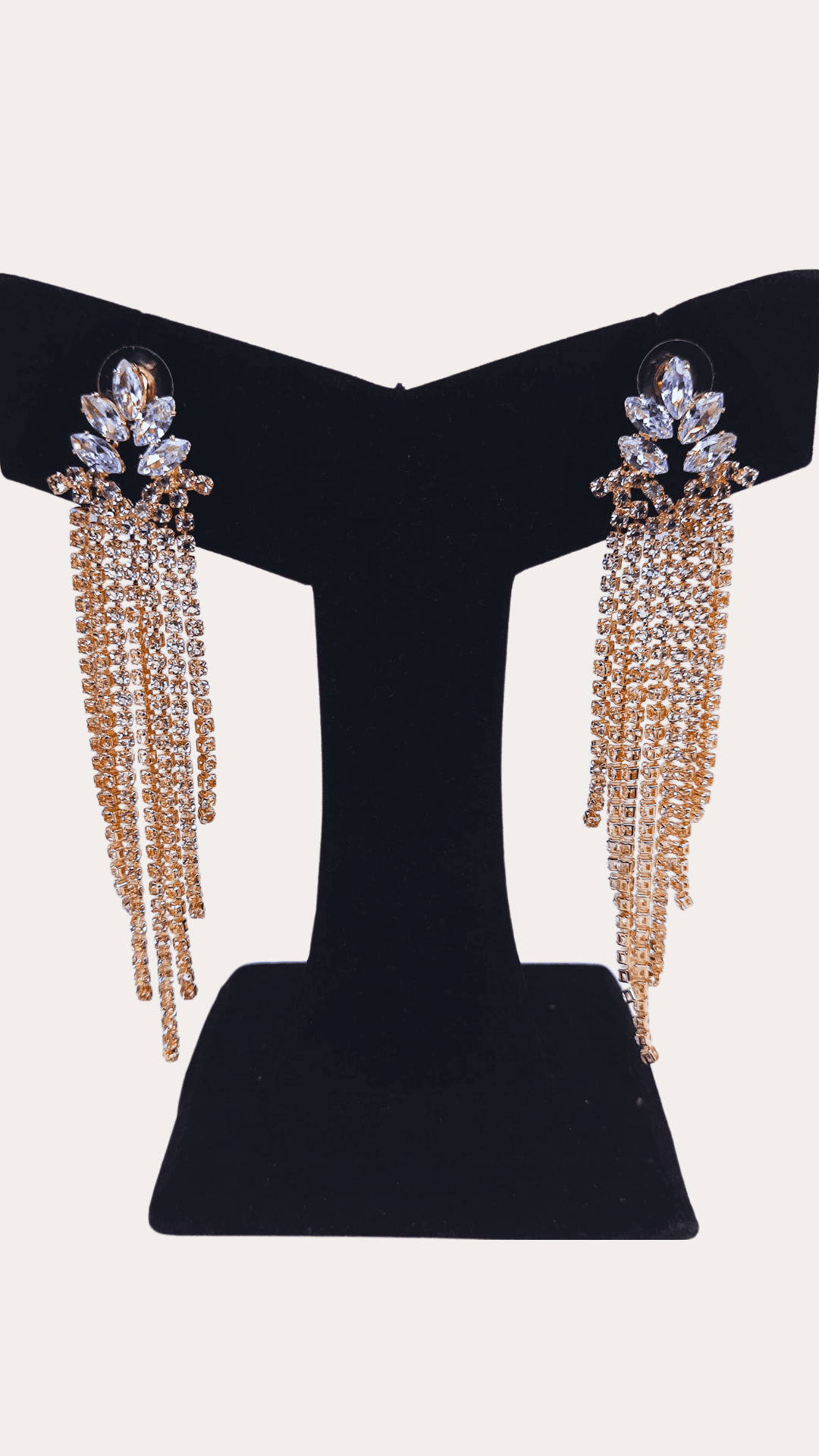 Stone Wfall Earrings
