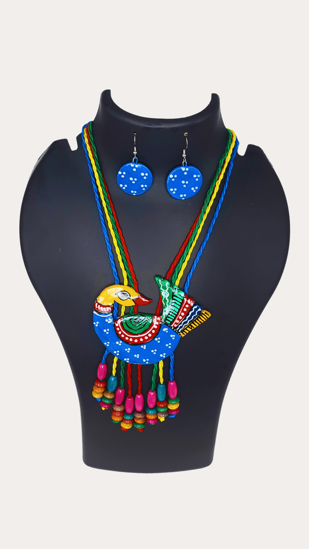 Clay Hand Paint Necklace