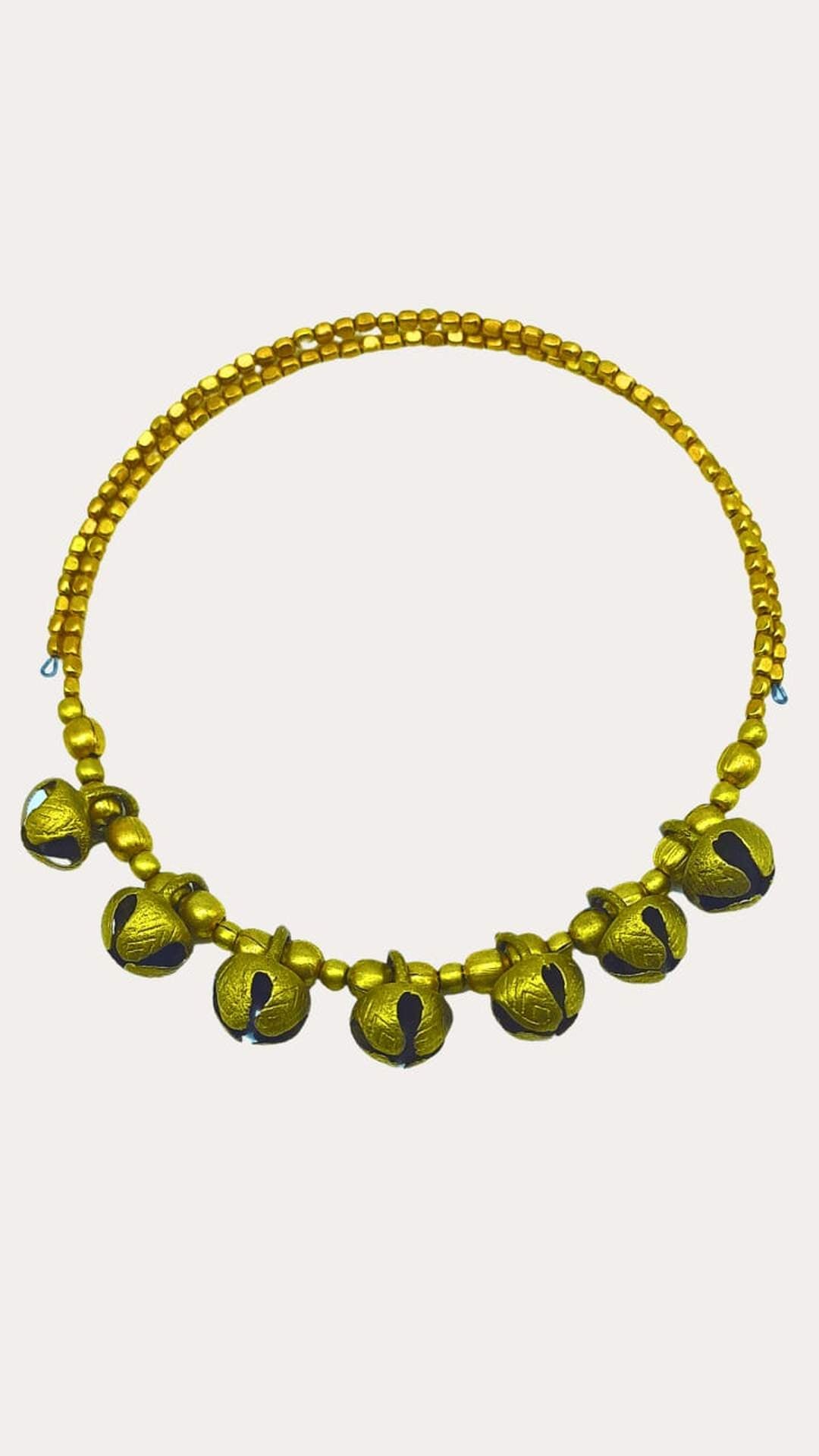 Dokra Ghungroo Hansuli Necklace