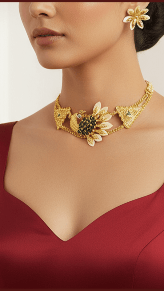 Gold Plated Shell Choker