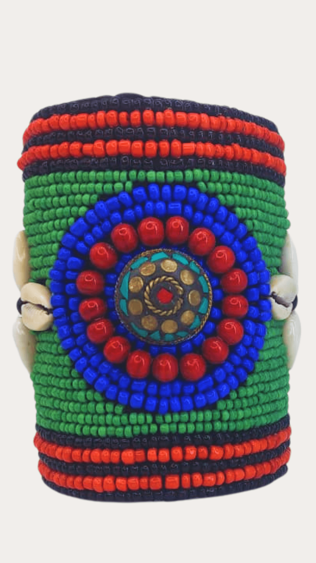 Ladakhi Tibetian Turquoise Cuff Handmade Bangle