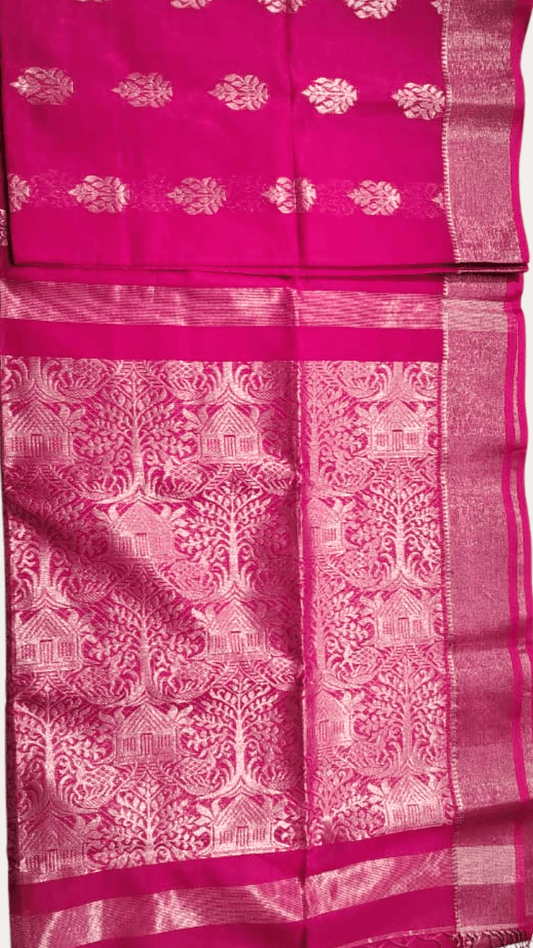 Cotton silk Benarasi saree