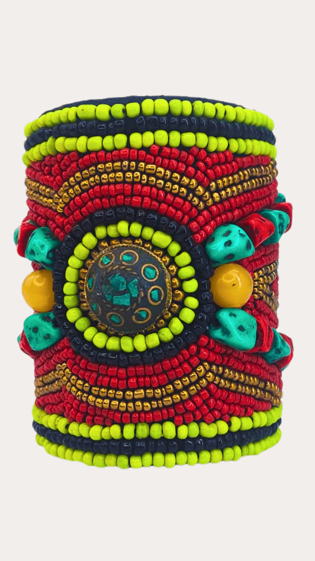 Ladakhi Tibetian Turquoise Cuff Handmade Bangle