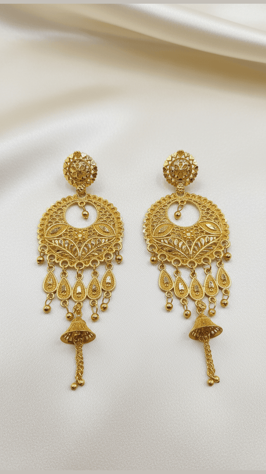 Classy Trendy Gold plated Long Earring