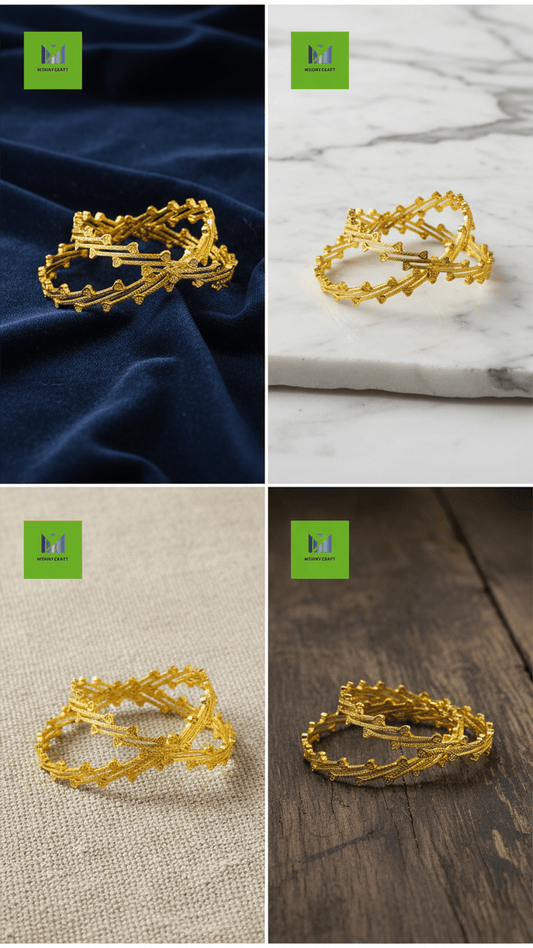 Gold Plated Sleek Chur For Women