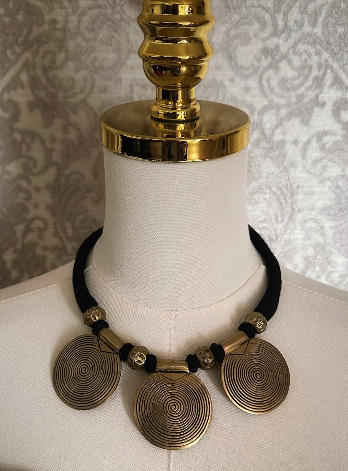 Oxidised Indian tribal necklace