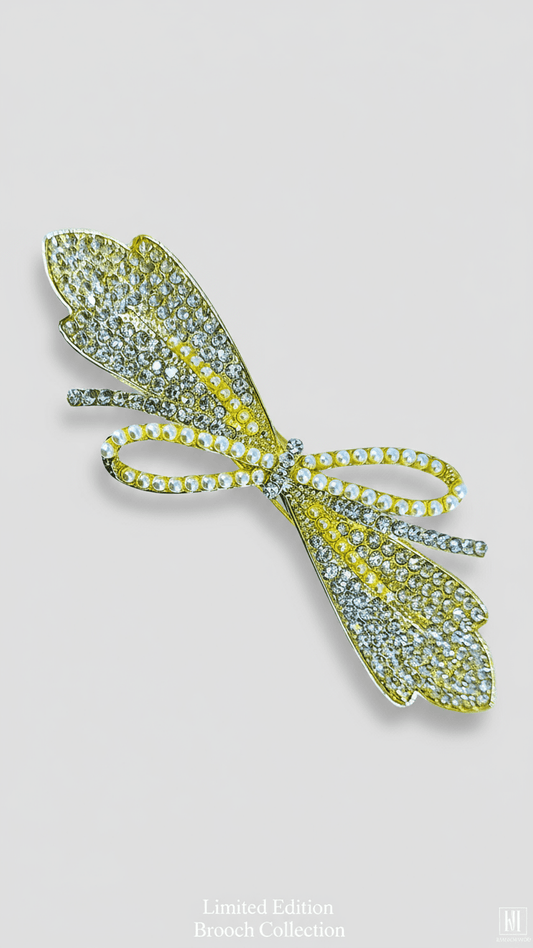 Gift Cubic Zirconia Pearl Bow Back Clip Hair Accessories