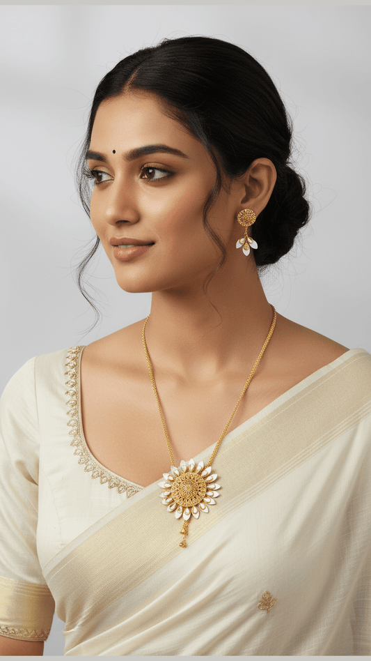 Gold Plated Shell Tie Chain