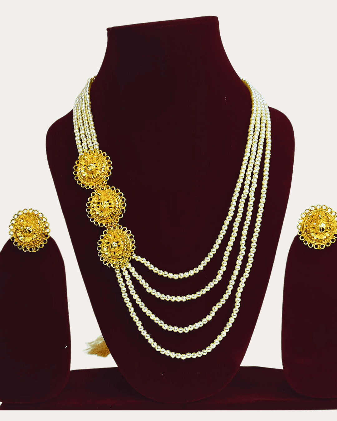 Moti Gold Plated Necklace