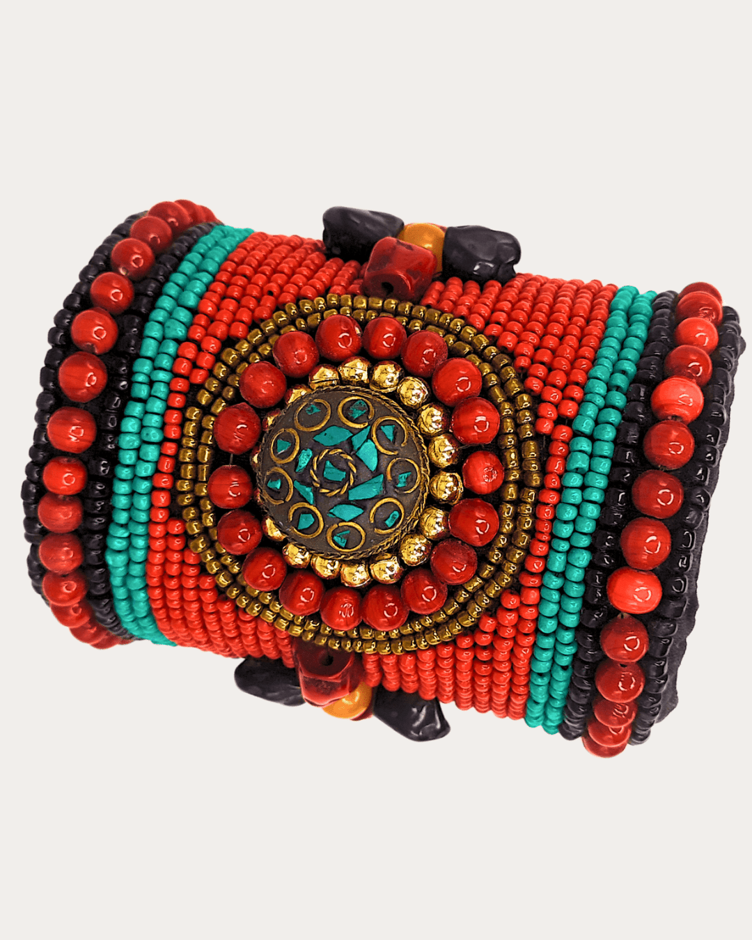 Ladakhi Turquoise Cuff Handmade Tibetian Bangle