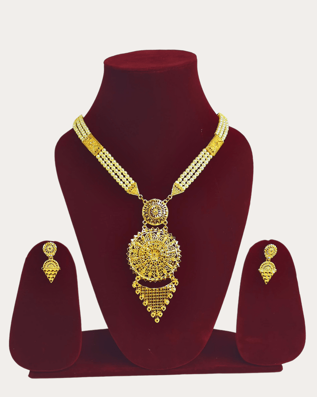 Moti Gold Plated Necklace