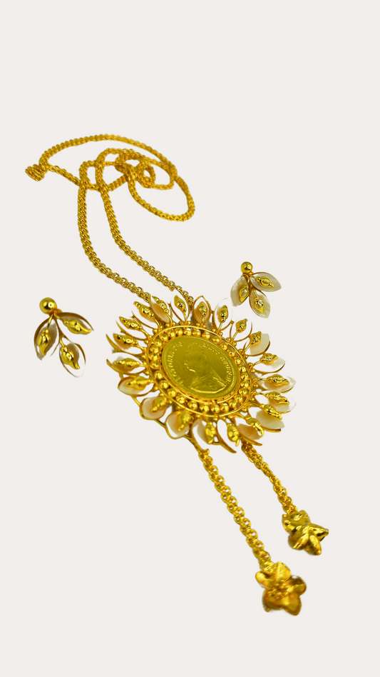 Gold Plated Shell Tie Chain