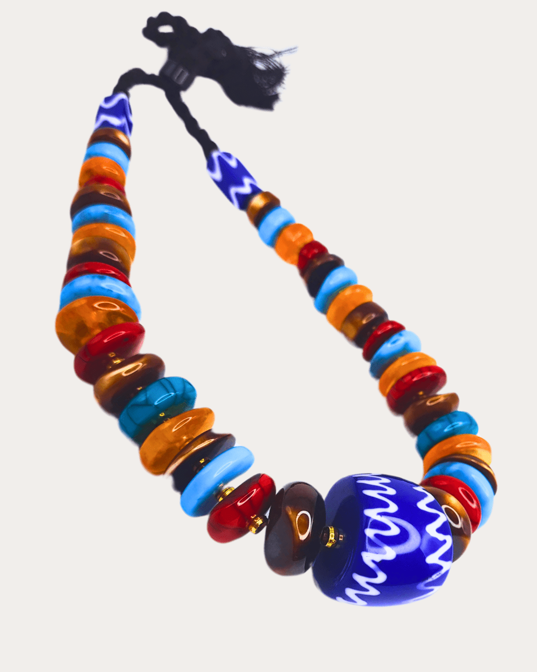 Multi Colour Bohemian Style Statement Necklace