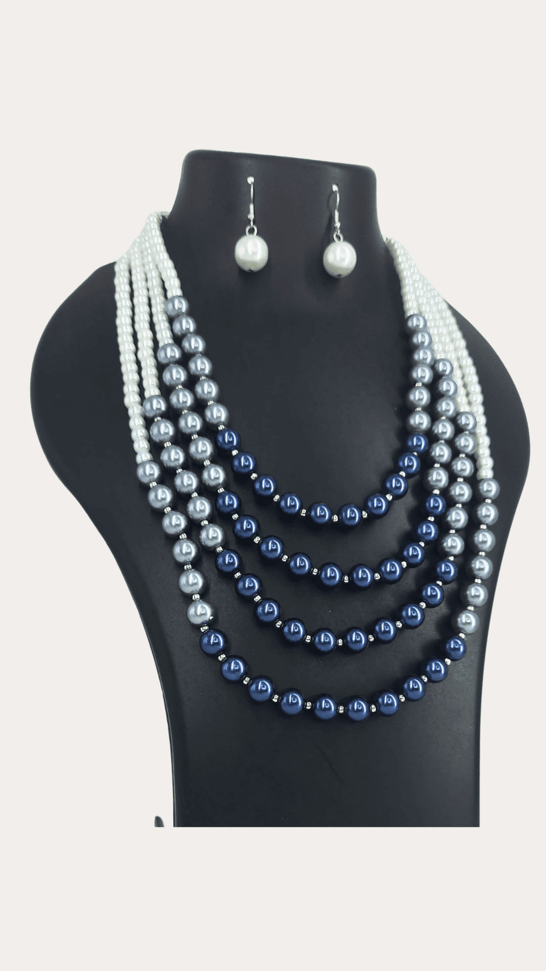 Qaz 4Line Pearl Shell Layered Necklace