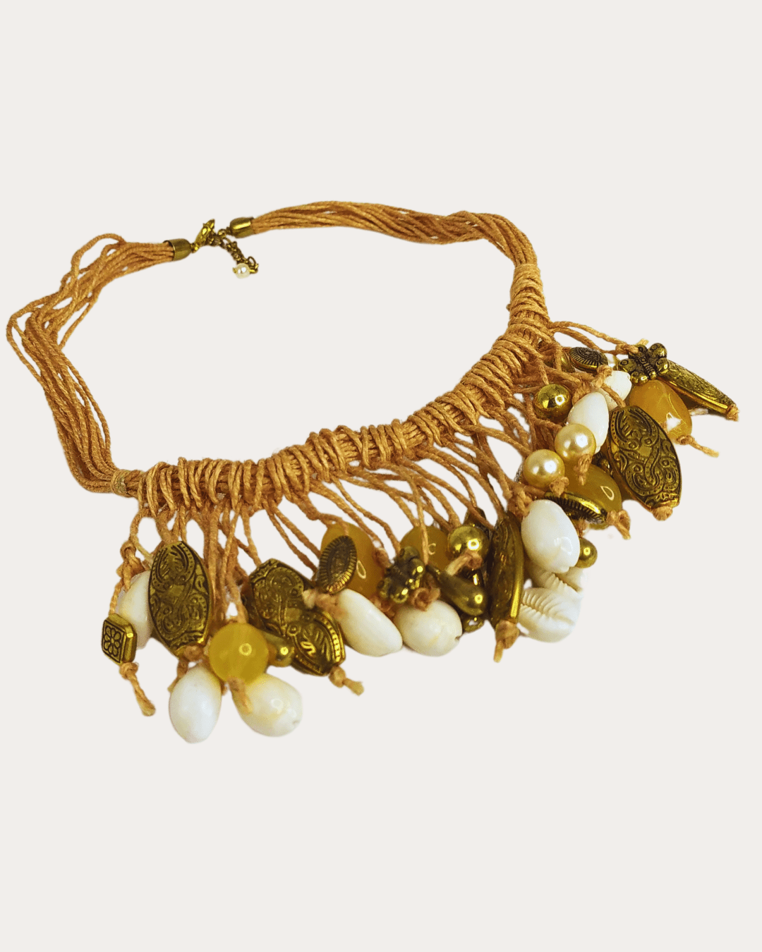 Trib Cowrie Shell Western Necklace