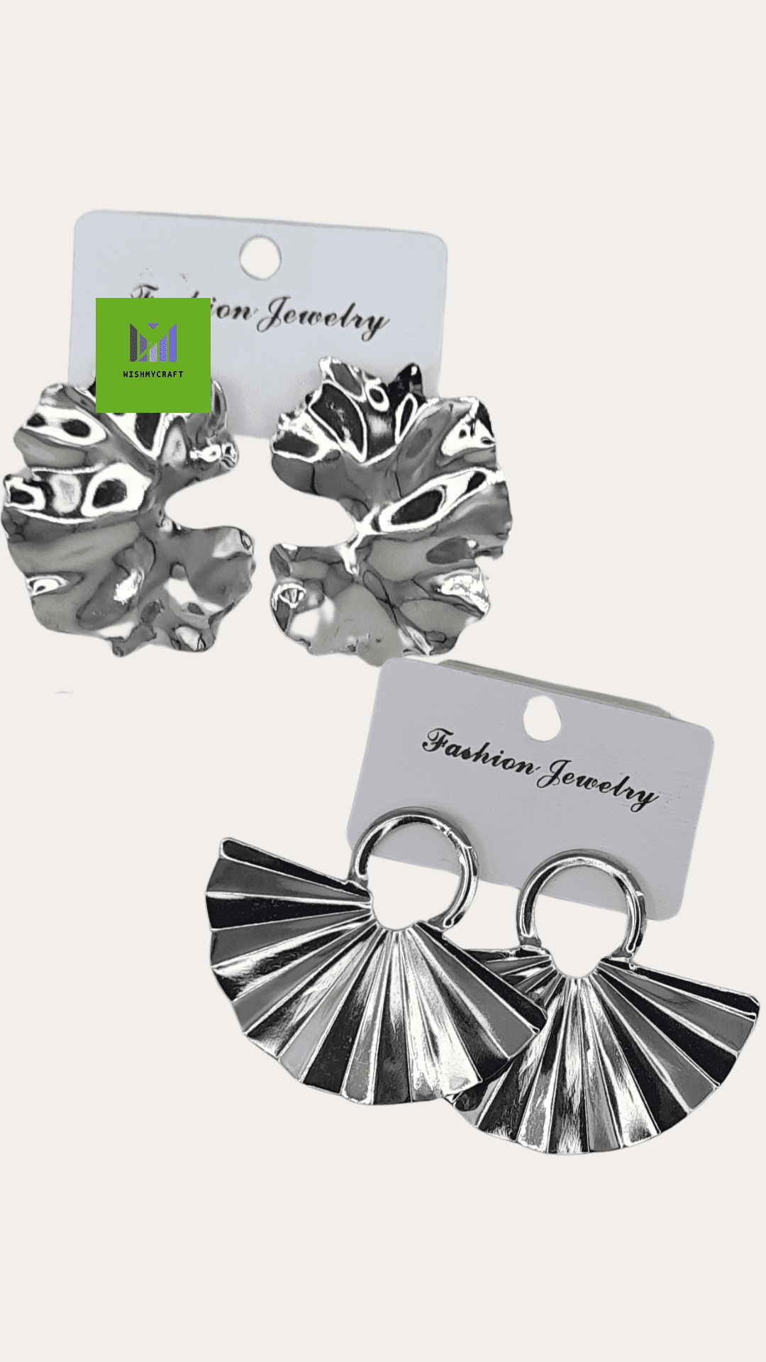 Anti Tarnish 4 PCS COMBO Top Earrings in Silver Polish With Free Adjustable Finger Ring