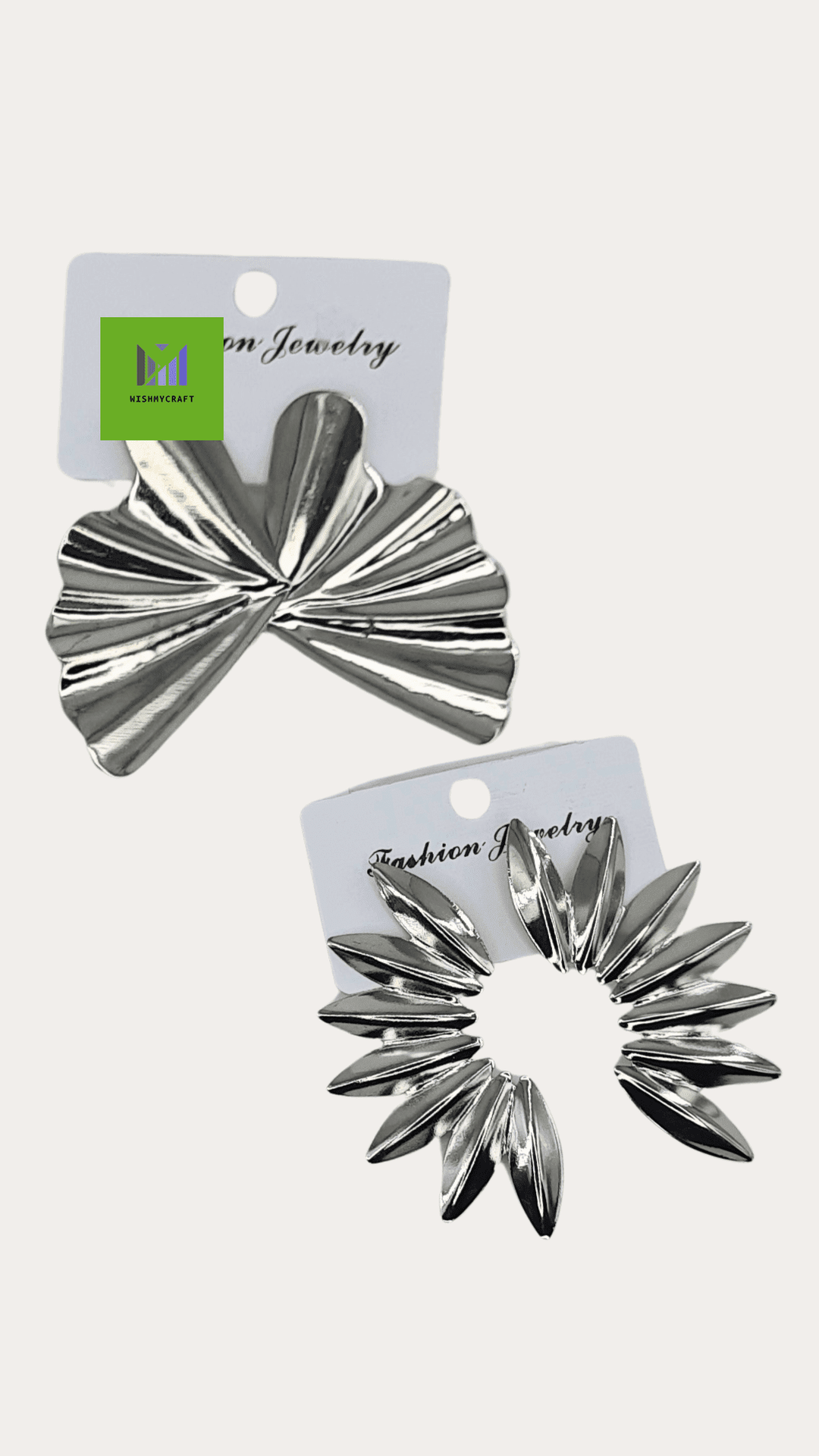 Anti Tarnish 4 PCS COMBO Top Earrings in Silver Polish With Free Adjustable Finger Ring