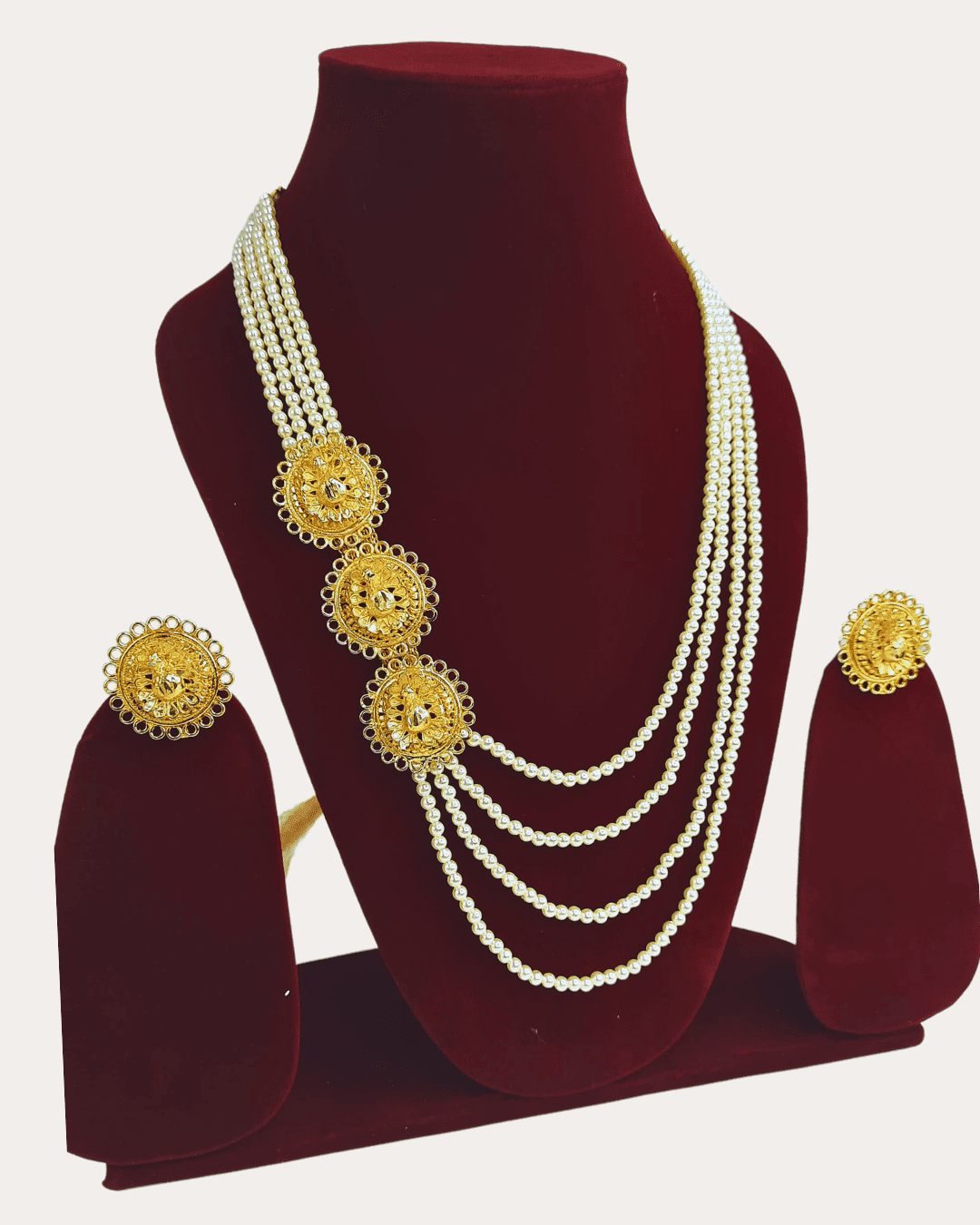 Moti Gold Plated Necklace