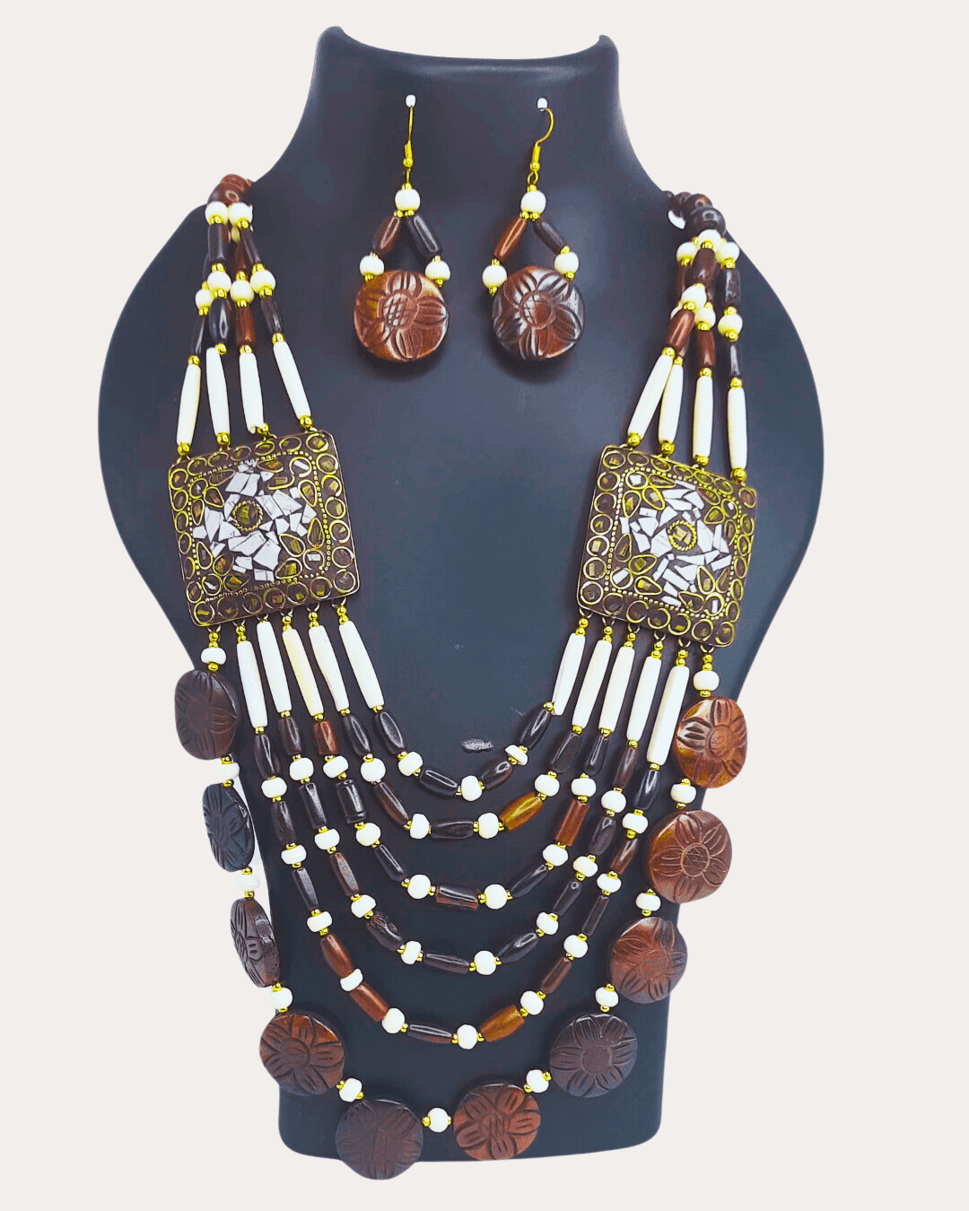 Beads Tibeti Long Africano Tribal Necklace