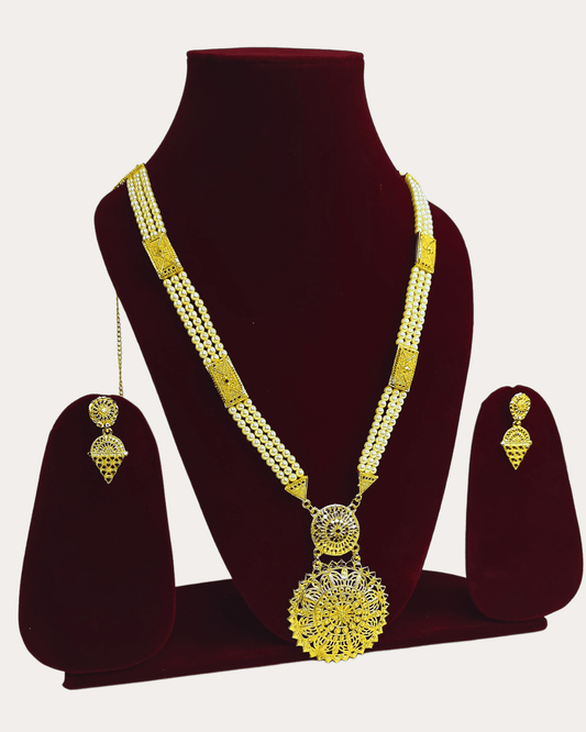 Moti Gold Plated Necklace